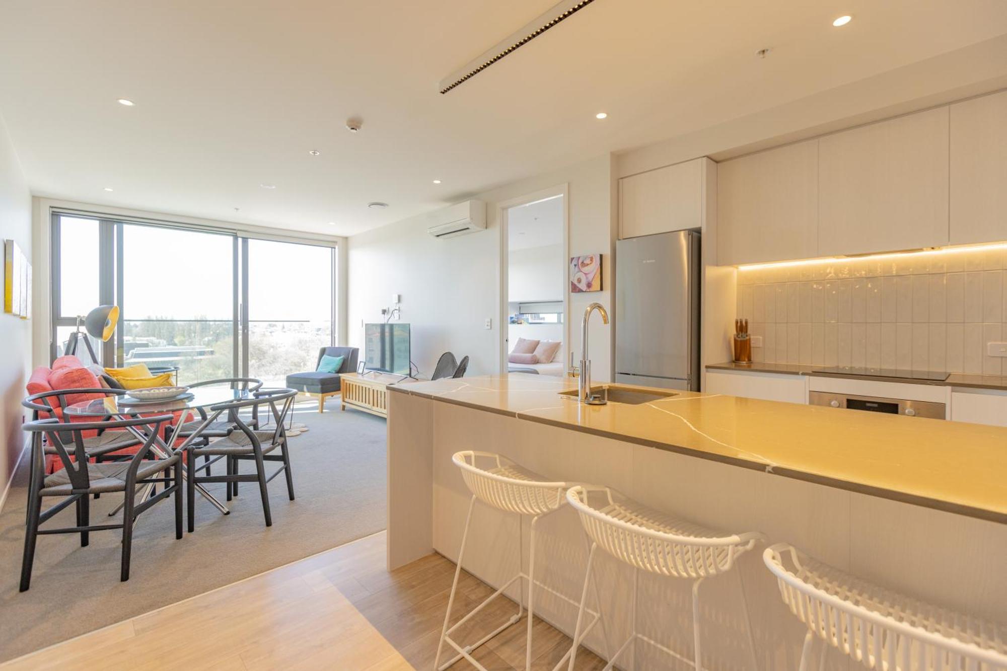 Luxury 2 Bedroom Cbd Apartment With Free Parking Christchurch Bagian luar foto